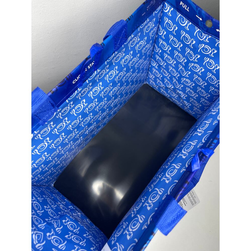 Wegmans Blue Click N' Stay Reusable Grocery Tote Bag w/ Removable Liner NEW NWT! - Picture 11 of 16